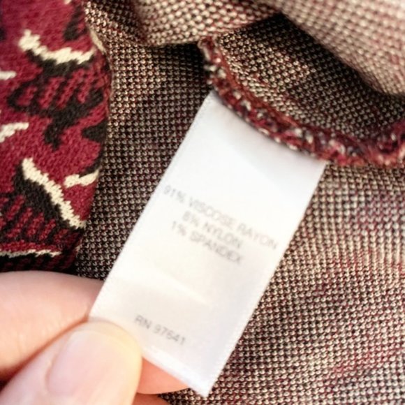 J. Jill Ponte Knit 3/4 Sleeve Elegant Tunic - Size M - Picture 5 of 10